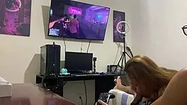 Suck Him During Gaming!