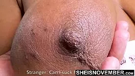 Big titted ebony slut is fisted, fucked and has her pussy licked by an older man