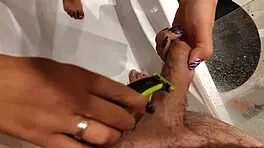 juicy girlfriend sucks shaved dick