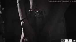 Petite Blonde Teen Catches Nasty Couple