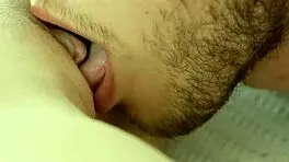 slurping dudes pecker makes beauty very moist down under