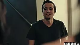 Nasty Guy Fucks Petite Babe's Sweet Pussy!