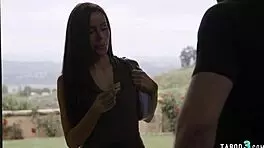 Hot slim teen Vanna Bardot striptease and swallowing jizz from her hubby’s mistress