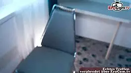 Aussie amateur German girls tattooed 18years gets a Street reality cock