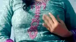 Unsatisfied indian teen satisfying herself on webcam with big boobs.