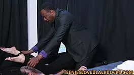 teen 18+ rides a massive schlong in wild interracial action with hardcore moves