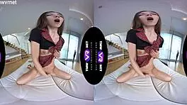 Stefany has hairless shaved pussy which should get some exercise on a couch