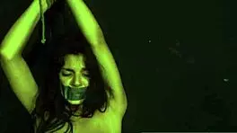 Strapon Domination of Sissy in Extreme Petite Tattooed Sex Scene