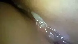 Amateur babe gets a dripping cum creampie in her tight ripped clothes.