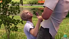 i give public blowjob in park while bound