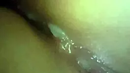 Amateur babe gets a dripping cum creampie in her tight ripped clothes.