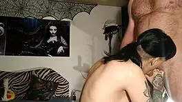 Amateur Sub Teen in Bukkake Blowbang with Dirty Talk