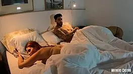 Naughty godmother fucks groom on wedding night