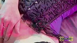 Pink Nina Vicious Reveals Wet Pussy in Lingerie Anal