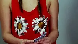 Zoey Foxx, Mia Hurley, and Aidra Fox rip clothes in lesbian strip poker