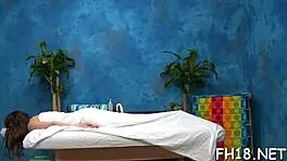 Teen 18+ Gets Oiled Blowjob at Eros Massage