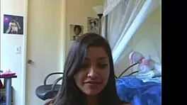 Curvy Brunette Teen 18+ Plays Wii Naked on Webcam in Cute Homemade Show