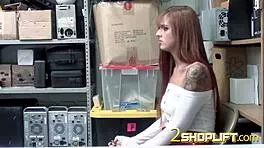 Petite thief faces nasty guard's hardcore cfnm cock assault