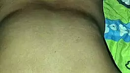 Indian amateur gets her tits sucked in bathroom by masseuse