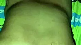 Indian amateur gets her tits sucked in bathroom by masseuse
