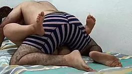 why are we having sex in my parents' room? this latina teen's big ass in missionary