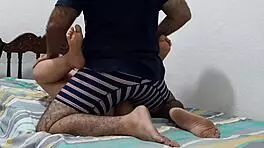 why are we having sex in my parents' room? this latina teen's big ass in missionary