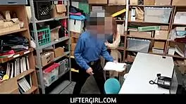 Ella Hughes Caught Shoplifting, Fucks Burglar To Escape Police