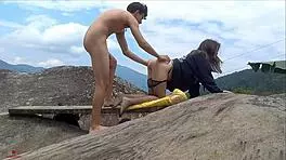 I secretly fuck my horny stepsister on family outing part2