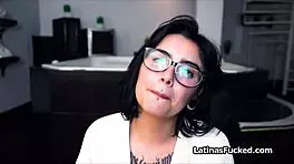 Rough Play with Slutty Tattooed Latina Babe