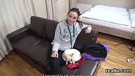 Teenage 18 years female receiving hard butt sex in a supermarket