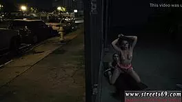 Teen fucked doggystyle and has her pants pulled down exposing her pussy as she takes a big cock in her pussy in HD