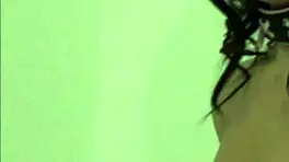 shiny gold pvc panties fit perfectly on teen babe