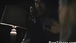 Teen tribs intensely with sapphic MILF outdoors.