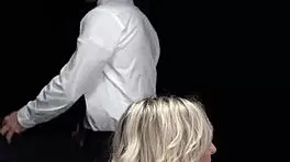 Perfect Boobs Teen 18+ Tied Up for Intense Footjob Session.