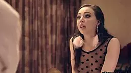 Whitney Wright Bends for Deepthroat Facial