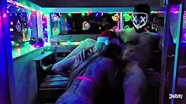 Watch this lovely young blonde babe in deepthroat cumshot on Christmas Eve