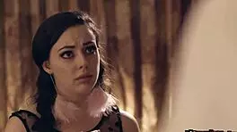 Whitney Wright Bends for Deepthroat Facial