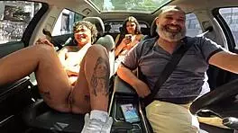 Brazilian babe Larissa Giulia poses her big ass and a blowjob in Copacabana