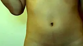 Naked 'teen with small natural perky boobs’ begins to enjoy masturbation agrees to strip