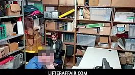 Hot Asian MILF seduces guard for daughter's freedom