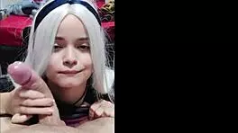 White Moon sucked me from balls to head