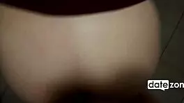 An adult girl engages in an unplanned sex with a stranger in a lavatory booth