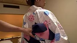 Did you see this Japanese babe riding in hot springs?