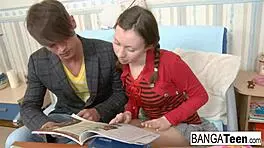 Young Brunette Babe Teases Anal Pleasures