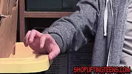 Did you see blonde security get spunked on tits? Caught in hardcore act!