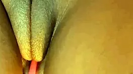 A horny Canadian woman fingering big cut
