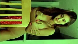 Cute Teen Undresses Slowly In Striptease Performance On Stage