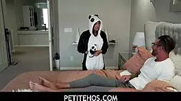 Fucking Tiny Teen Whore Zerella Skies In Panda Costume - Petite And Sexy Babe
