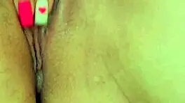 intense close-up of young 18+ shaved pussy masturbation. luxury orgasm hits hard.