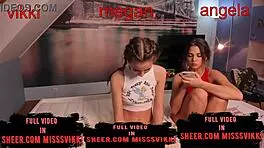 Slutty teenage babes with a big ass masturbate with toys